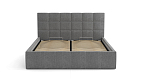 Кровать "Диана" 1400 (Н=1010мм) с подъемным мех. жаккард тесла серый