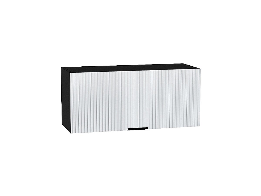 Шкаф верхний горизонтальный Евро Лайн (358х800х318) graphite/Белый