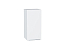 Шкаф верхний с 1-ой дверцей Фьюжн (716х350х320) Белый/Silky White