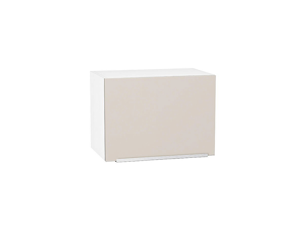 Шкаф верхний горизонтальный Фьюжн (358х500х320) Белый/cream silk
