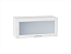 Шкаф верхний горизонтальный остекленный Сканди (358х800х320) Белый/White Softwood