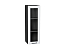 Шкаф верхний с 1-ой остекленной дверцей Барселона (920х300х324) Graphite/Белый