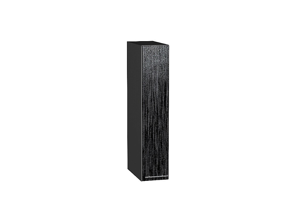Шкаф верхний бутылочница Валерия-М (716х150х318) graphite/Черный металлик дождь