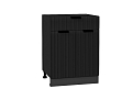 Шкаф нижний с 2-мя дверцами и ящиком Евро Лайн (816х600х478) graphite/Антрацит
