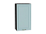 Шкаф верхний с 1-ой дверцей Ницца (920х500х318) Graphite/Голубой