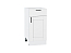 Шкаф нижний с 1-ой дверцей и ящиком Лофт (816х400х478) Белый/Super White