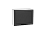 Шкаф верхний горизонтальный Глетчер (458х600х318) Белый/Маренго Силк