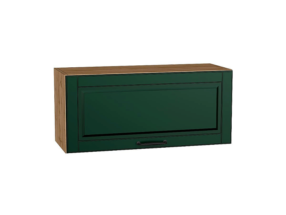 Шкаф верхний горизонтальный Дублин (358х800х318) Дуб Вотан/special green