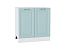 Шкаф нижний с 2-мя дверцами Ницца (816х800х478) Белый/Голубой