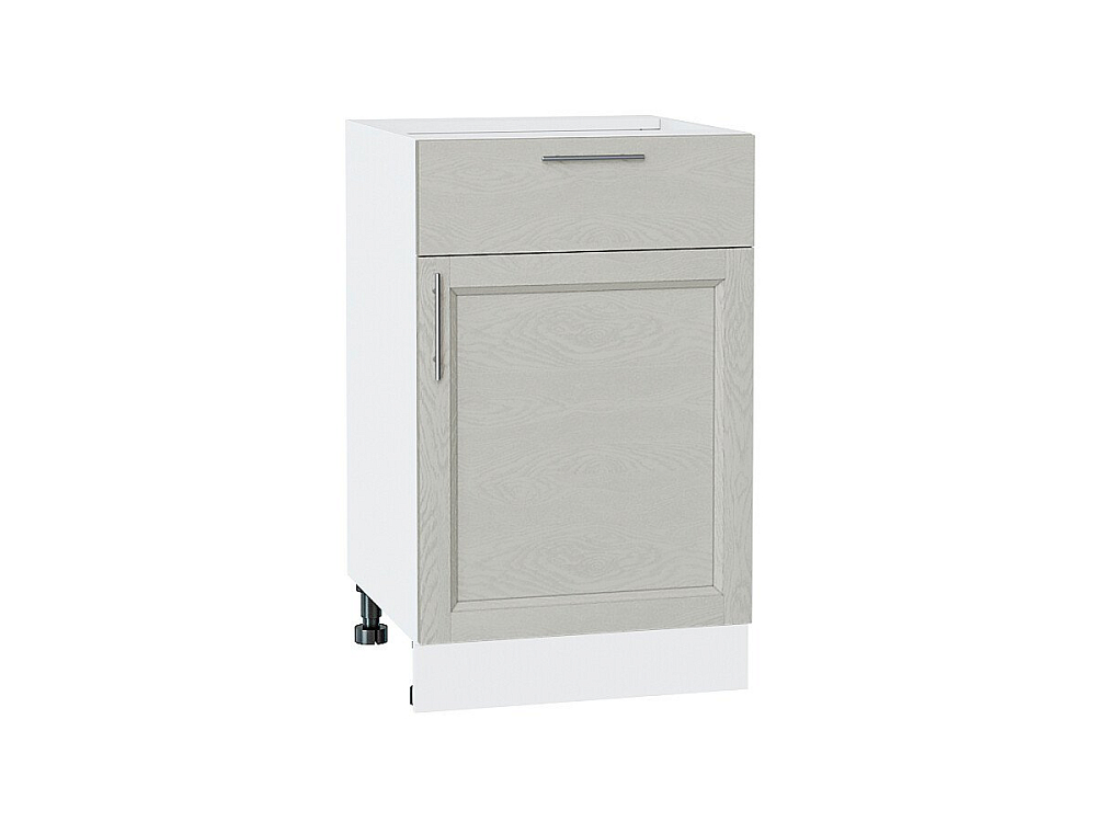 Шкаф нижний с 1-ой дверцей и ящиком Сканди (816х500х480) Белый/cappuccino softwood