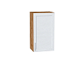 Шкаф верхний с 1-ой дверцей Сканди (716х400х320) Дуб Вотан/white softwood