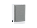 Шкаф нижний с 1-ой дверцей Сканди (816х500х480) Белый/grey softwood
