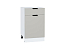 Шкаф нижний с 1-ой дверцей и ящиком Евро (816х500х478) Белый/Агат