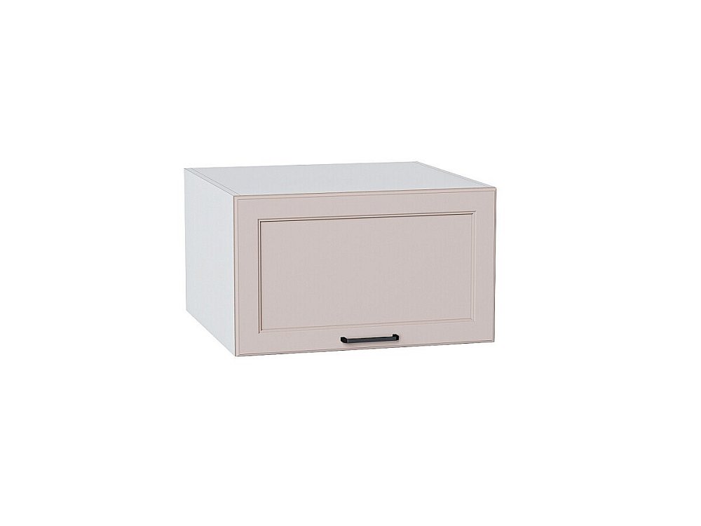 Шкаф верхний горизонтальный глубокий Барселона (358х600х578) Белый/Кашемир