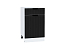 Шкаф нижний с 1-ой дверцей и ящиком Евро Лайн (816х500х478) Белый/Антрацит