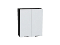 Шкаф верхний с 2-мя дверцами Евро (716х600х318) graphite/Белый