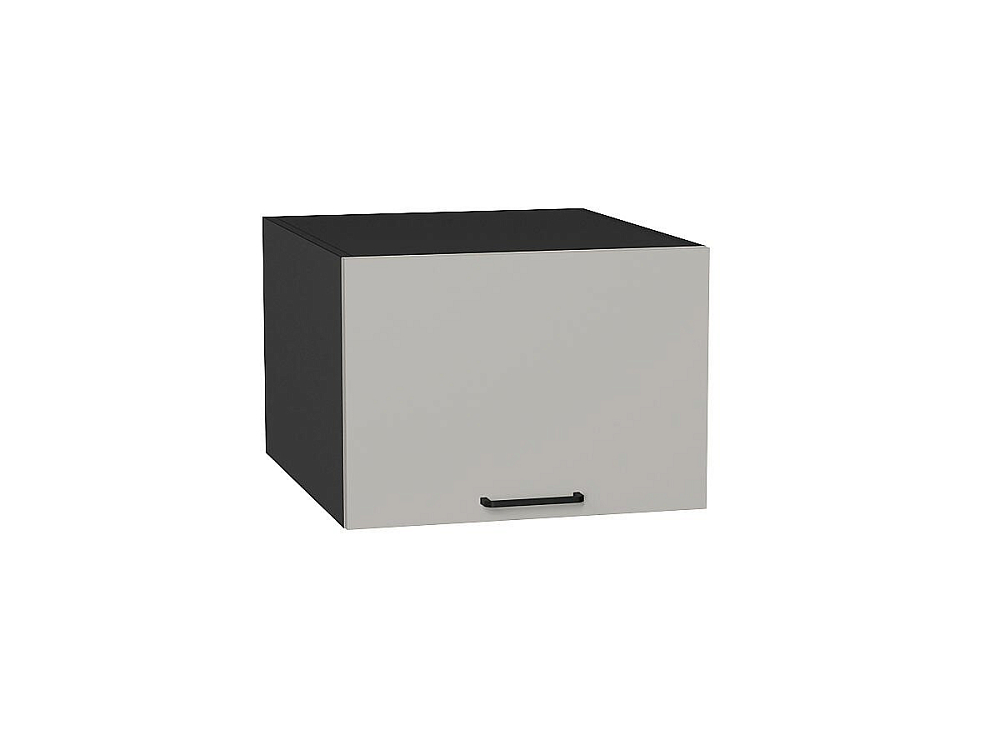 Шкаф верхний горизонтальный глубокий Флэт (358х500х574) graphite/light grey in 2s