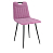Брандо / стул (велюр тенерифе розовый / Цвет (металл): черный)
