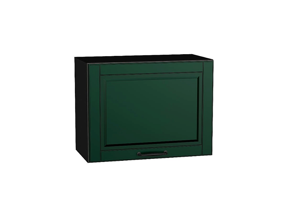 Шкаф верхний горизонтальный Дублин (458х600х318) graphite/special green