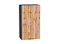 Шкаф верхний с 1-ой дверцей Флэт (920х500х318) graphite/wotan oak 2s