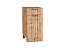 Шкаф нижний с 1-ой дверцей и ящиком Флэт (816х400х478) Дуб Вотан/Wotan Oak 2S