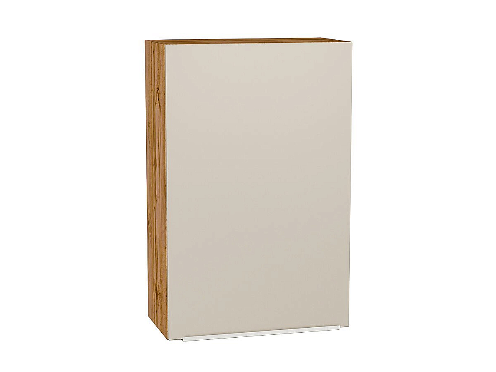 Шкаф верхний с 1-ой дверцей Фьюжн (920х600х320) Дуб Вотан/cream silk