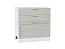 Шкаф нижний с 3-мя ящиками Сканди (816х800х480) Белый/Cappuccino Softwood