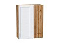 Шкаф верхний прямой угловой Сканди (920х700х345) Дуб Вотан/white softwood