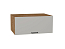 Шкаф верхний горизонтальный глубокий Флэт (358х800х574) Дуб Вотан/Light Grey In 2S