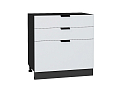 Шкаф нижний с 3-мя ящиками Евро (816х800х478) graphite/Белый