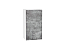 Шкаф верхний с 1-ой дверцей Флэт (716х400х318) Белый/Temple Stone 2S