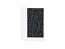 Шкаф нижний торцевой Валерия-М (816х296х552) Белый/Черный металлик дождь