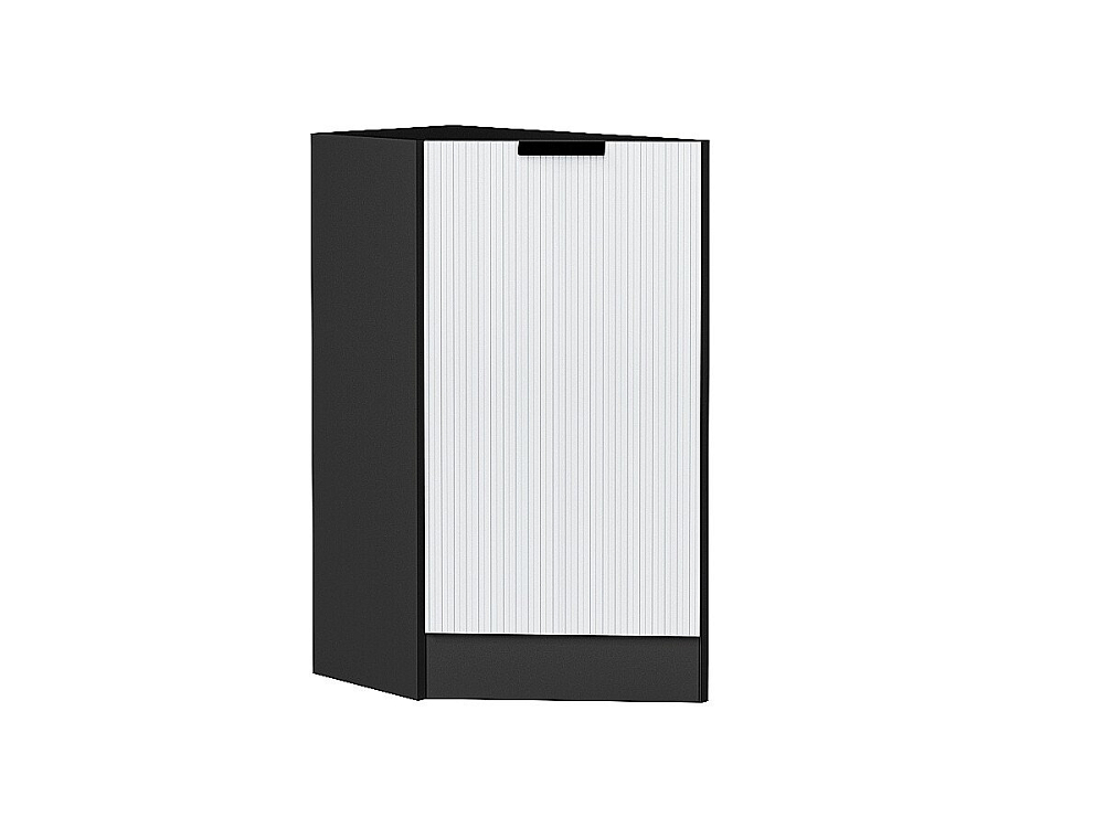 Шкаф нижний торцевой Евро Лайн (816х296х552) graphite/Белый