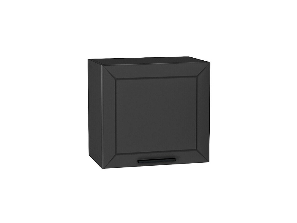Шкаф верхний горизонтальный Глетчер (460х500х318) graphite/Маренго Силк