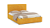 Кровать "Гамма" 1400 с подъемным мех. (велюр тенерифе куркума)