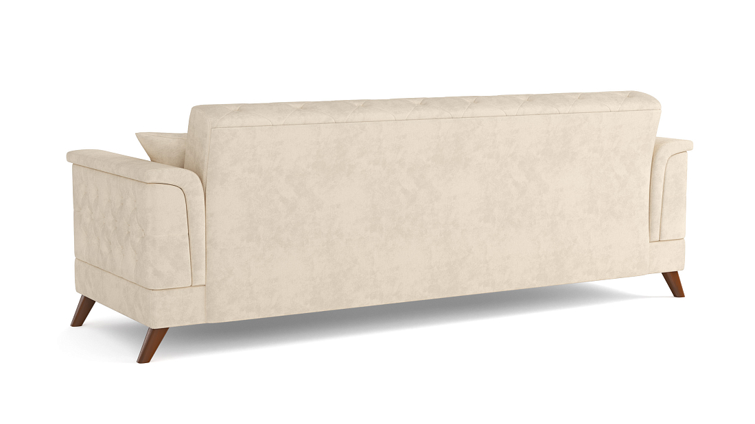 Амарант М / диван - кровать велюр тенерифе крем