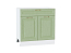 Шкаф нижний с 2-мя дверцами и ящиком Ницца (816х800х478) Белый/Дуб оливковый