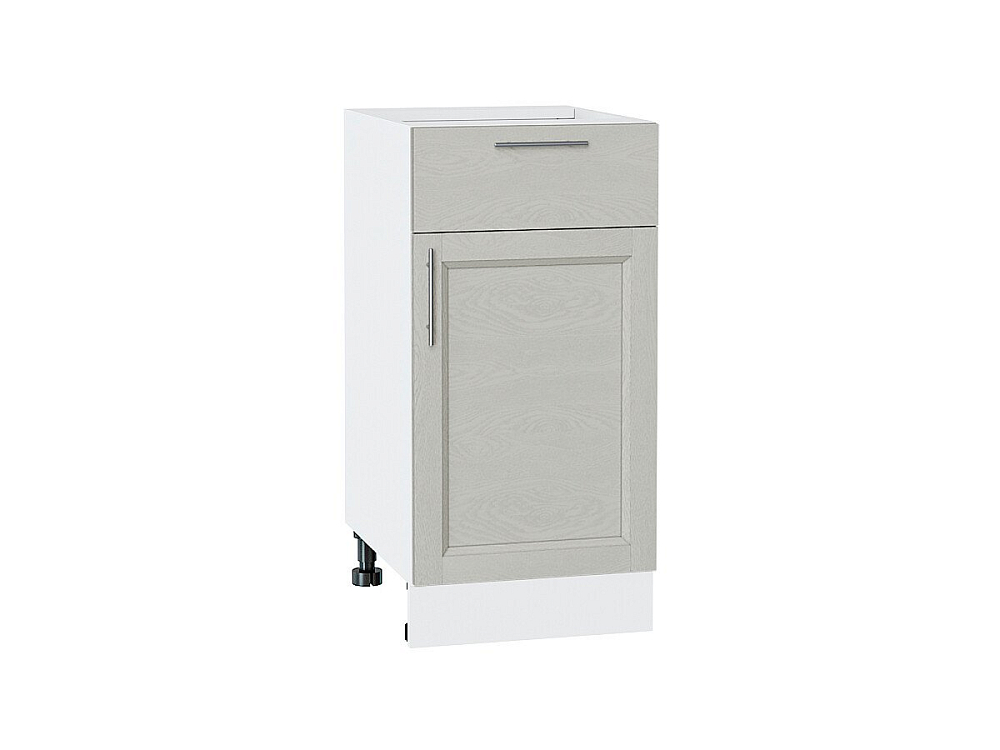 Шкаф нижний с 1-ой дверцей и ящиком Сканди (816х400х480) Белый/cappuccino softwood