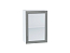 Шкаф верхний с 1-ой остекленной дверцей Сканди (716х500х320) Белый/Grey Softwood