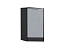 Шкаф нижний торцевой Валерия-М (816х296х552) Graphite/Серый металлик дождь светлый