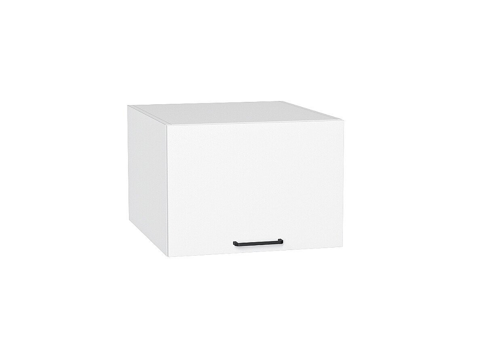 Шкаф верхний горизонтальный глубокий Флэт (358х500х574) Белый/white in 2s