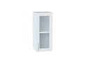 Шкаф верхний с 1-ой остекленной дверцей Сканди (716х300х320) Белый/white softwood