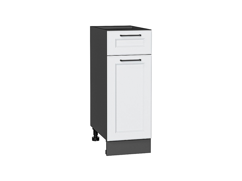 Шкаф нижний с 1-ой дверцей и ящиком Барселона (816х300х484) graphite/Белый