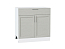 Шкаф нижний с 2-мя дверцами и ящиком Сканди (816х800х480) Белый/Cappuccino Softwood