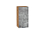 Шкаф верхний с 1-ой дверцей Флэт (716х350х318) Дуб Вотан/Temple Stone 2S