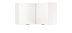 Шкаф навесной угловой Венера (белый / фасад: ЛДСП белый / ДВПО: белый)