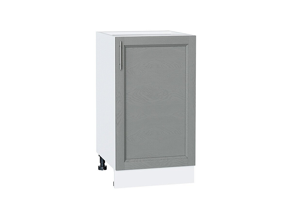 Шкаф нижний с 1-ой дверцей Сканди (816х450х480) Белый/grey softwood