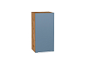 Шкаф верхний с 1-ой дверцей Фьюжн (716х350х320) Дуб Вотан/silky blue