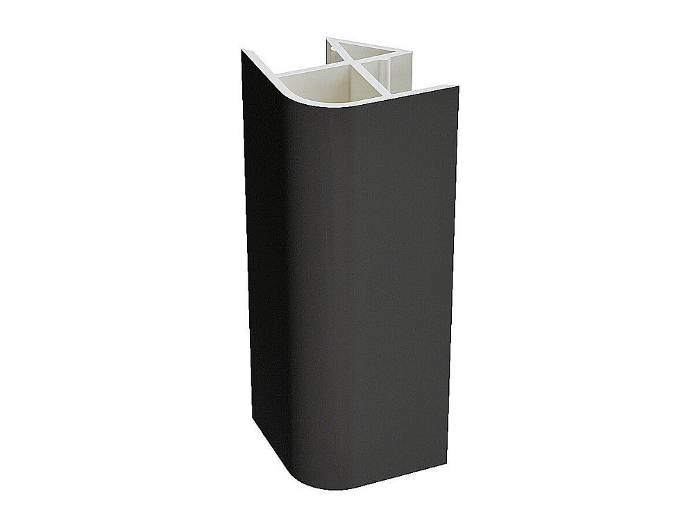 Угол для цоколя ПВХ 90 гр. graphite