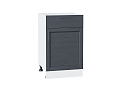 Шкаф нижний с 1-ой дверцей и ящиком Сканди (816х500х480) Белый/graphite softwood